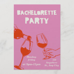 Chic & Fun Bachelorette Weekend Invitation