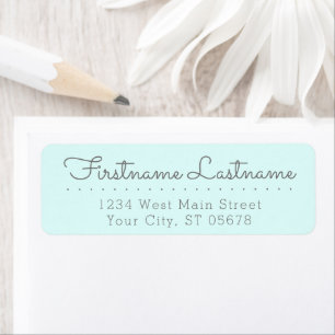 Chic Fun Grey Mint Green Simple Styled Typography