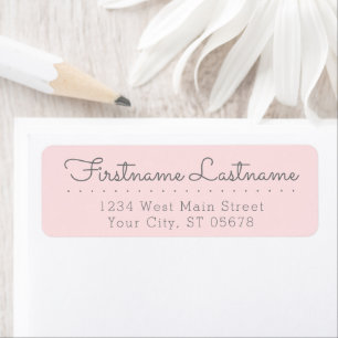 Chic Fun Grey Peach Pink Simple Styled Typography