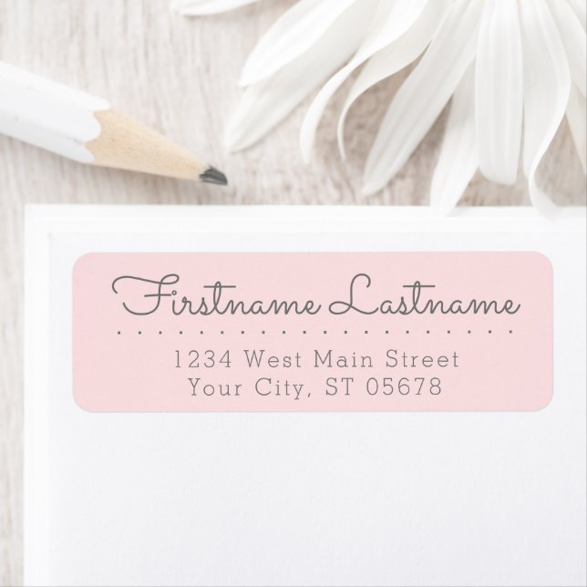 Chic Fun Grey Peach Pink Simple Styled Typography (Insitu)