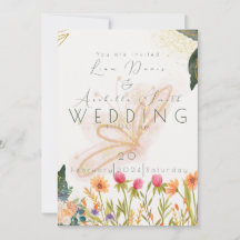 Chic Garden Sunrise Butterly Wedding