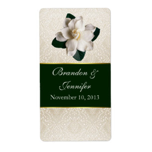Chic Gardenia Mini Wine Labels