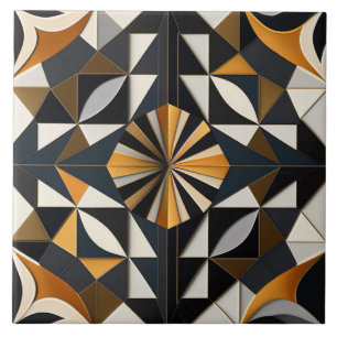 Chic Geometric Patterned Ceramic Tiles