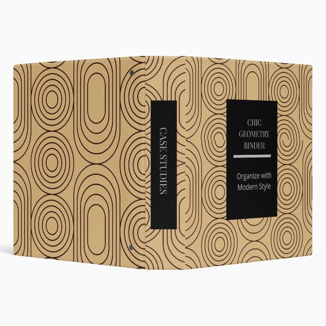 Chic Geometry Planner Binder (Background)