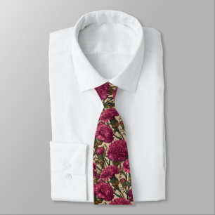 Chic Gifts For Husband Carnation Floral Tie