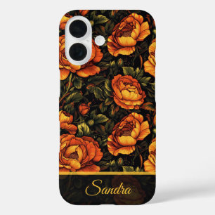 Chic Girlfriend Gift Rose Custom iPhone 16 Case