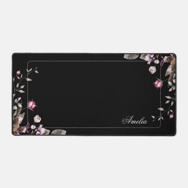 Chic Girly Floral avec nom (Recto)