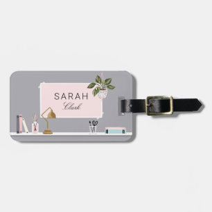 Chic & Girly Home Interior Design Wall Shelf Decor Luggage Tag