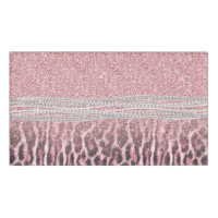 Chic Girly Pink Leopard animal print Glitter Image
