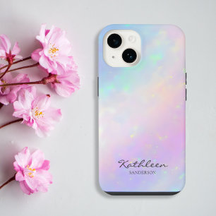 Chic Girly Pink Monogram iPhone 13 Pro Case