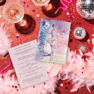 Chic Glam and Funny Disco Go-Go Dancer Invitation