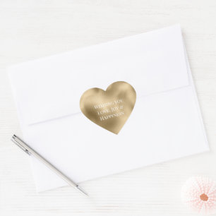 Chic Glam Gold Heart Sticker