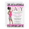 Chic Glam Modern Mom Pink Zebra Baby Shower