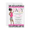 Chic Glam Modern Mom Pink Zebra Baby Shower