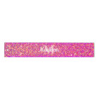 Chic Glam Pink Gold Glitter Sparkle Personalized