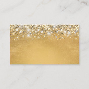 Chic Glittery Gold Foil Blank Place Card