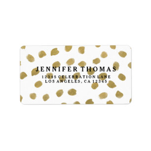 Chic Gold Address Labels