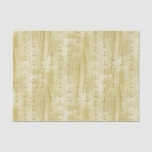 Chic Gold Anchors Tissue Paper