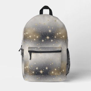 Chic Gold and Silver Glitter Backpack