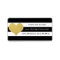 Chic Gold | Black Stripe Address Labels