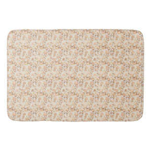 Chic Gold Blush Pink Leopard Print Bath Mat