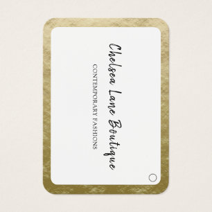 Chic Gold Border Boutique Hanging Price Tag
