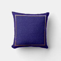 Chic Gold Cobalt Abstract Floral Frame