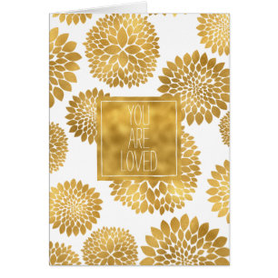 Chic Gold Flowers vous êtes aimé