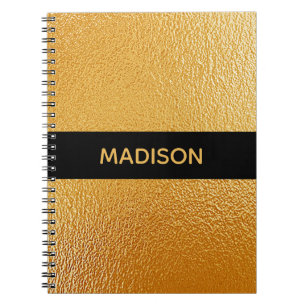 Chic Gold Foil Personalized  Notebook