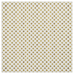 Chic Gold Glam Dots Fabric