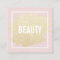 Chic gold glitter brushstroke blush pink beauty