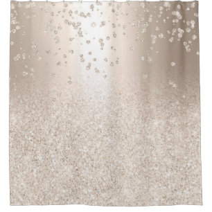 Chic gold glitter ombre metallic sparkles confetti