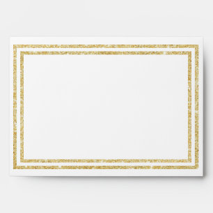 Chic Gold Glittered Trim - Envelope