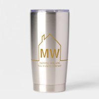 Chic Gold House Real Estate Company Marketing