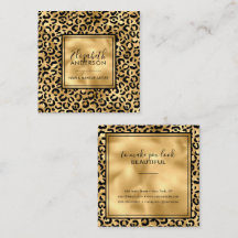 Chic Gold Leopard Print Fashion Modern