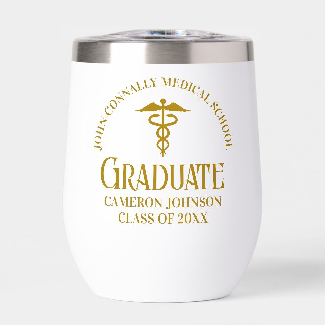 Chic Gold Medical School Graduate Keepsake (Front)