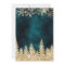 Chic gold snow pine green Christmas winter wedding