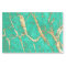 Chic Gold Turquoise Marble Pattern