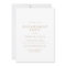 Chic Gold Typography Engagement Party Invitation
