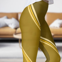 Chic Gold under Grey Banded Print