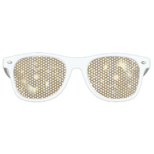 Chic Gold Wedding Party Retro Sunglasses