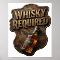 Chic Gold WHISKY REQUIRED Design
