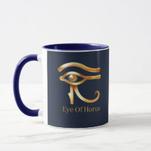 Chic Golden Eye Of Horus , Egyptian hieroglyphs