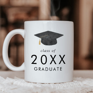 Chic Grad Cap Class of 2025 Graduate Graduation Coffee Mug