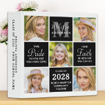 Chic Graduate 5 Photo Album Scrapbook Graduation Binder<br><div class="desc">Graduation Photo Album & Graduate Memory Book ~ modern and elegant photo collage graduation photo album. Customize with 5 of your favourite senior or college photos, and personalize with monogram initial, name, graduating year, high school or college initials. These unique trendy and stylish graduation binders will be a treasured keepsake....</div>