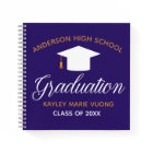 Chic Graduation Autograph Keepsake Purple Guest