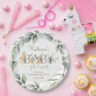 Chic Greenery Jungle Animals Baby Shower Neutral