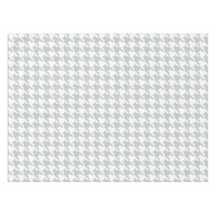 Chic grey dogtooth houndstooth pattern tablecloth
