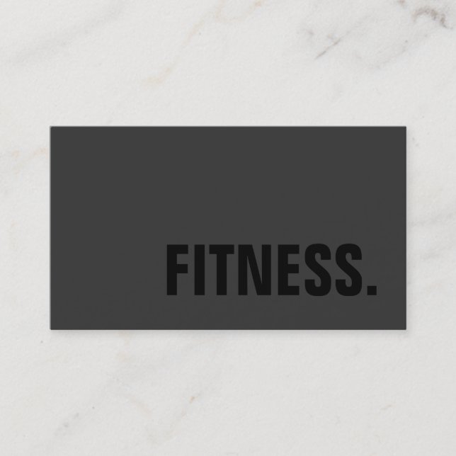 Chic Grey Stylish Black Trainer Business Card (Front)