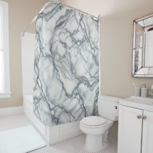Chic Grey & White Marble Look Glamour